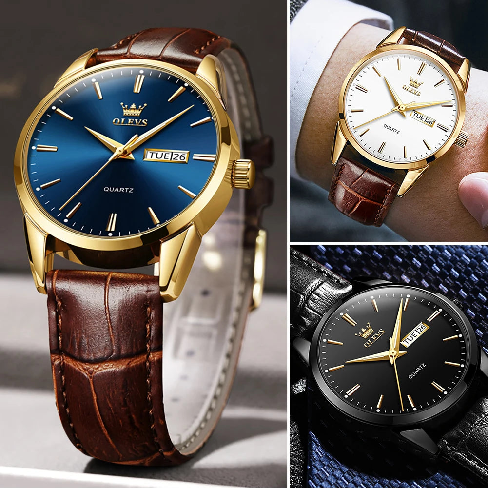 Top Brand Men's Watches Original Simple Quartz Wristwatch