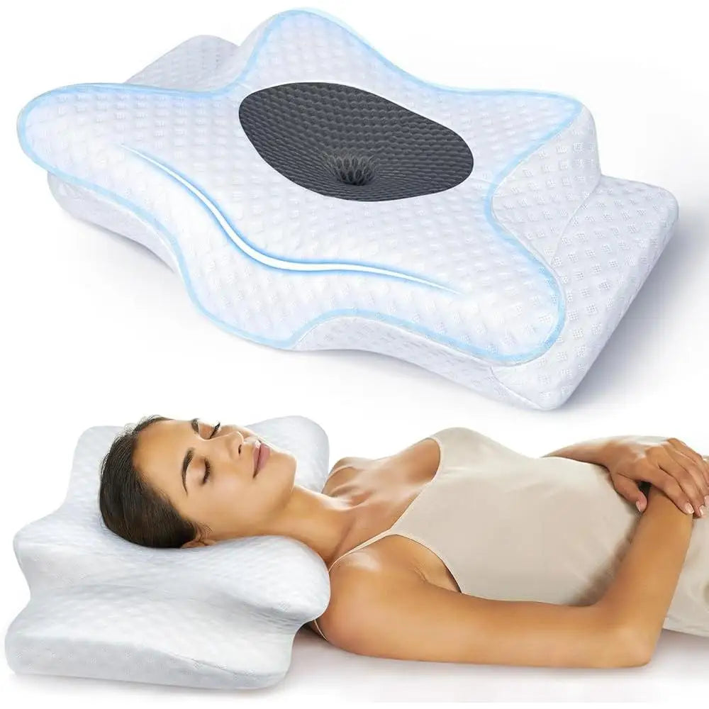 5X Cervical Pillow Neck and Shoulder Support Memory Foam with Bamboo Fiber