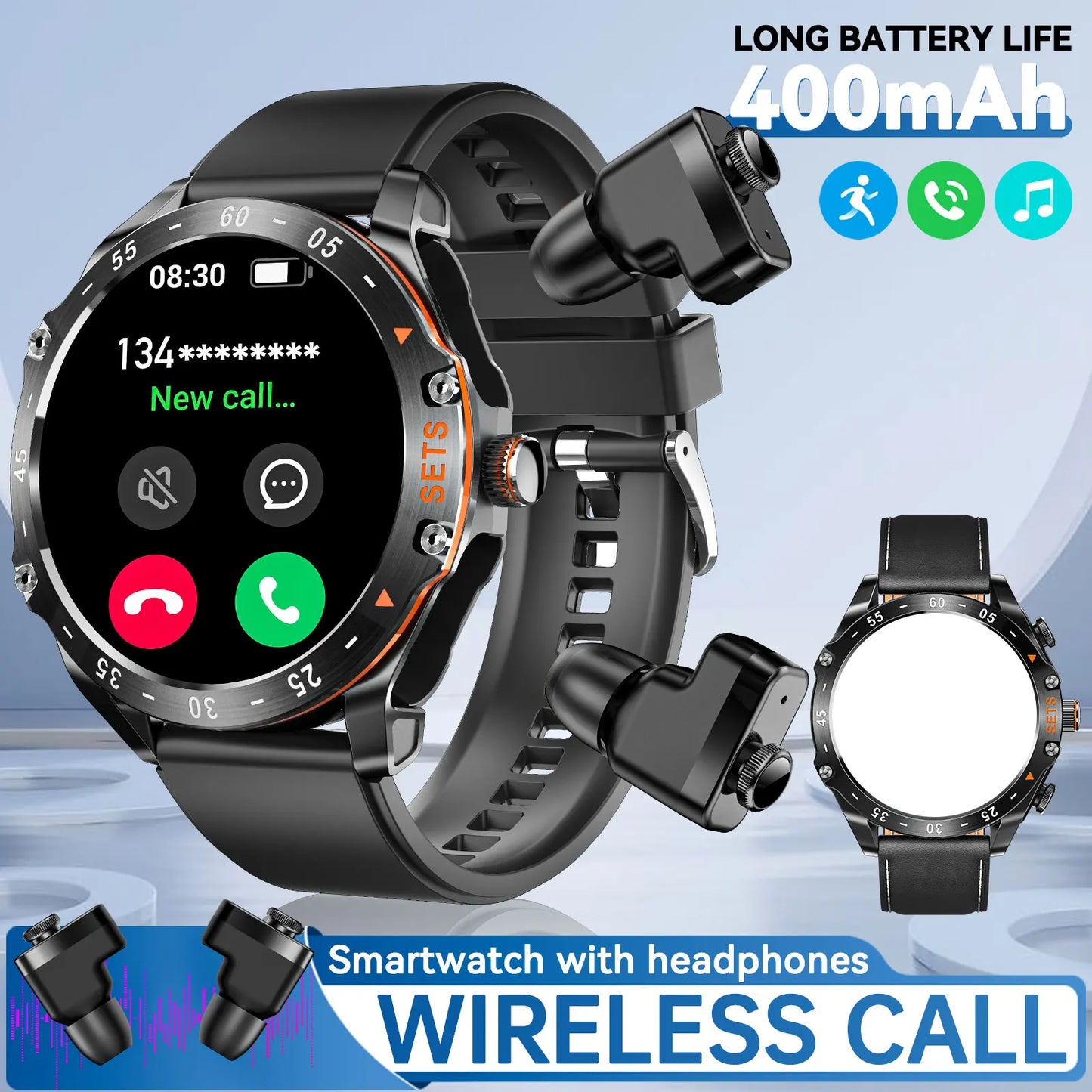 New Smart Watches for Men with Earbuds Inside