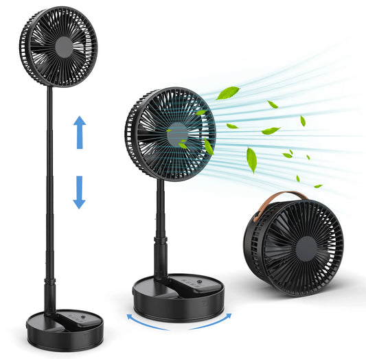 Remote Control Hand Strap USB Portable Fan With 4 Speeds