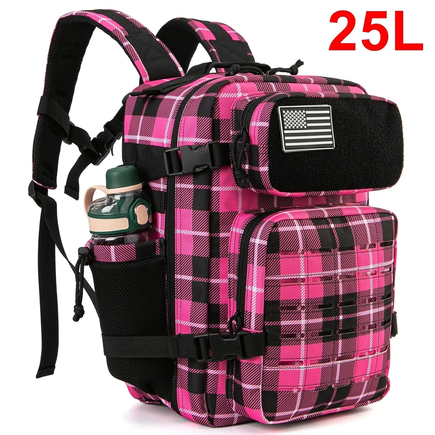 25L/45L Tactical Military Backpack with Bottle Holder