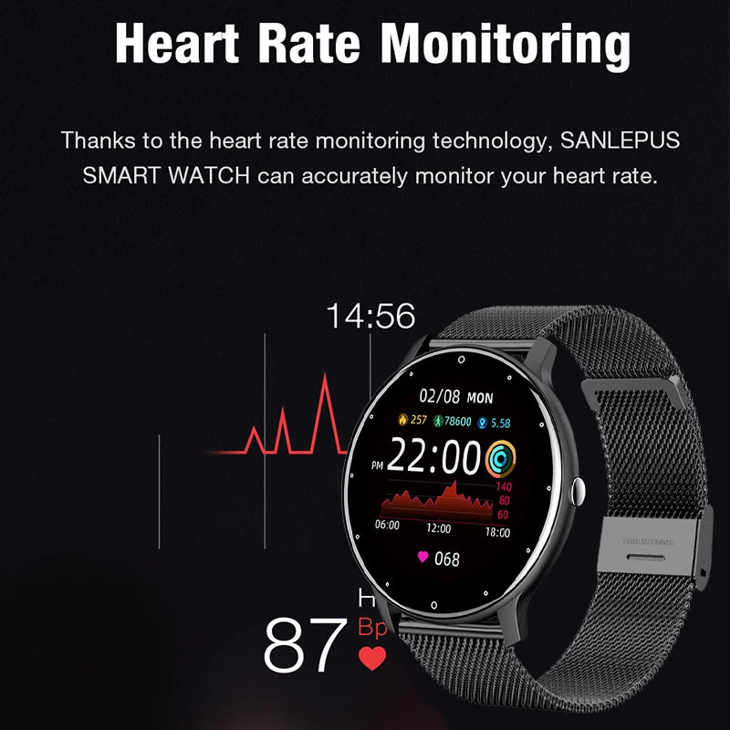 Smart Watch Ladies Full touch Screen Fitness Watch