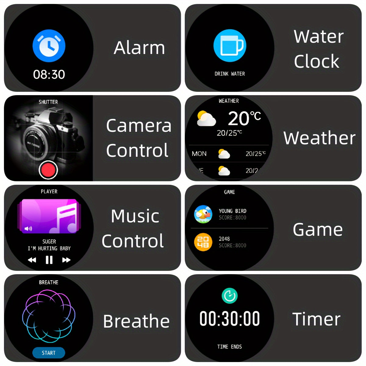 120+ Sport Modes Rugged Smart Watch for Men